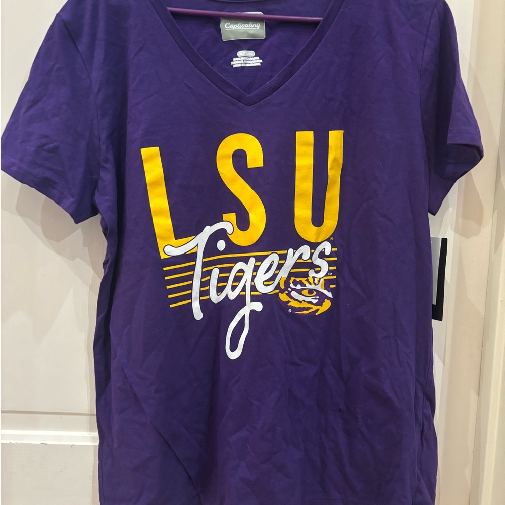 LSU Tigers V-Neck T-Shirt